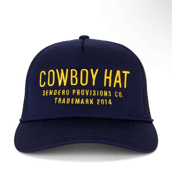 Accessories - Free People Collab Sendero Provisions Co. Cowboy Hat Navy